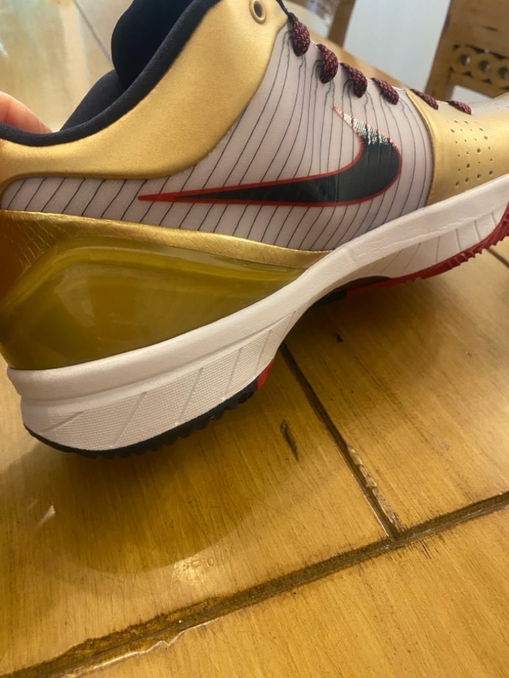 Nike Kobe 4 Protro Gold Metal Athletic Basketball Sneakers New & box size 14 - Picture 13 of 15